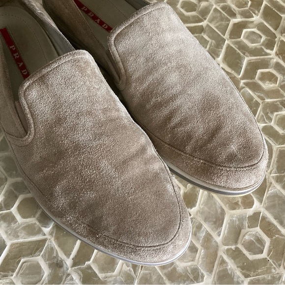 Prada Sport Men's Suede Slip-On Sneakers (11) - Picture 8 of 12